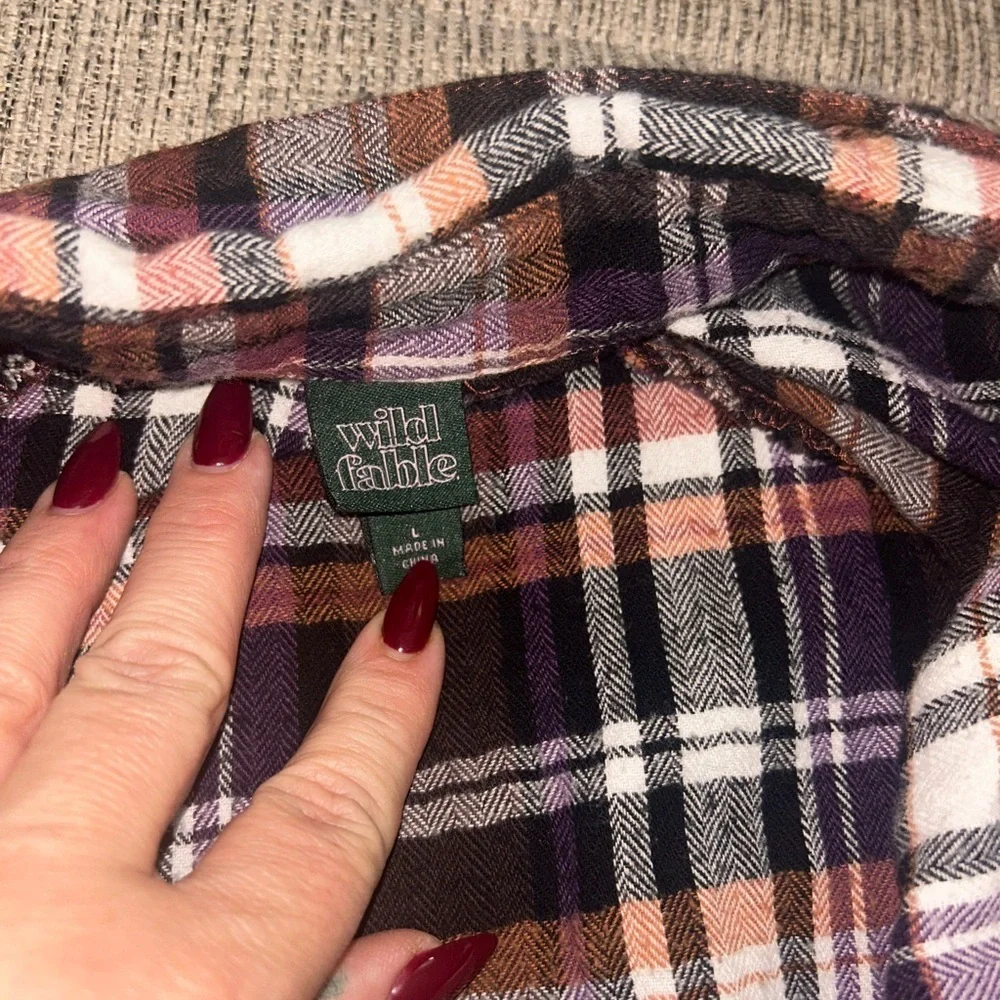 Wild Fable Multicolor Plaid Button Down Shirt - Picture 3 of 5